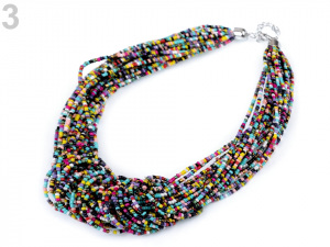 Náhrdelník uzel z rokajlu, víceřadý