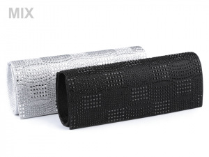 Kabelka - psaníčko lurexové s kamínky