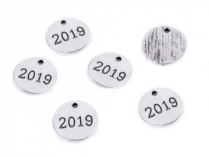 Přívěsek rok "2019" Ø12 mm