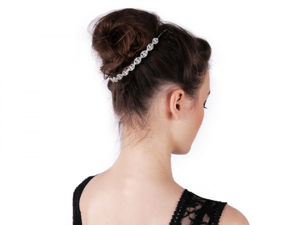 Štrasová ozdoba / čelenka do vlasů