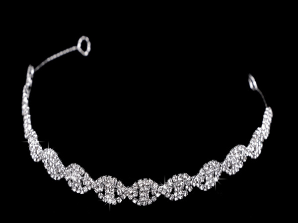 Štrasová ozdoba / čelenka do vlasů