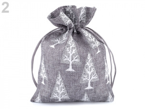 Dárkový vánoční pytlík 13x18 cm imitace juty