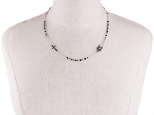 Náhrdelník z nerezové oceli růženec