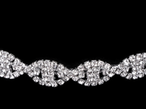 Štrasová ozdoba / čelenka do vlasů