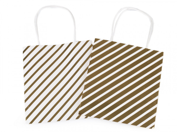 Dárková taška metalická, malá velikost, sada 2 ks