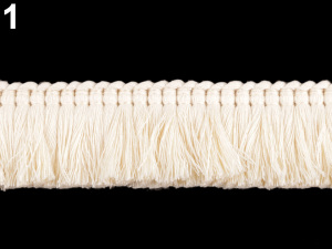 Třásně husté oděvní šíře 33 mm