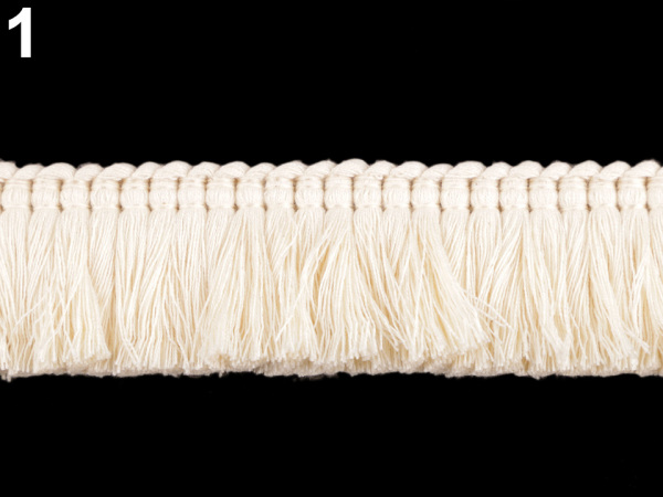 Třásně husté oděvní šíře 33 mm