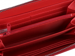 Dámská peněženka s kovovými perlami 10x19 cm