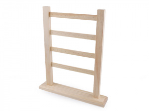 Dřevěný stojan na náušnice 30x36 cm