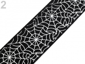 Rypsová stuha halloween šíře 25 mm