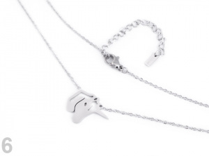 Náhrdelník z nerezové oceli strom života, kočka, srdce, jednorožec, baletka