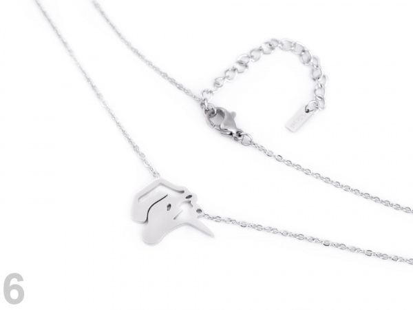 Náhrdelník z nerezové oceli strom života, kočka, srdce, jednorožec, baletka