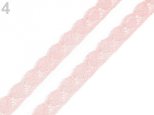 Silonová krajka srdce šíře 15 mm