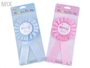 Párty brož / odznak Ø8 cm dětská