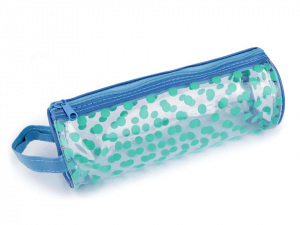 Pouzdro s puntíky 7x19 cm průhledné