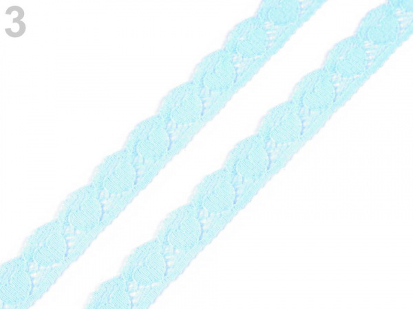 Silonová krajka srdce šíře 15 mm