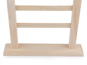 Dřevěný stojan na náušnice 30x36 cm