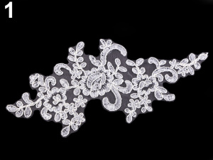 Aplikace / vsadka k dozdobení 11x26 cm