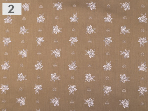 Bavlněný satén růže srdce