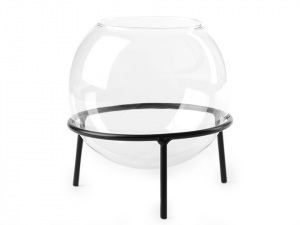 Skleněná koule Ø15 cm aerárium se stojanem