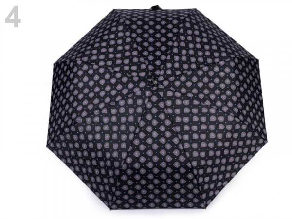 Dámský skládací vystřelovací deštník kapky