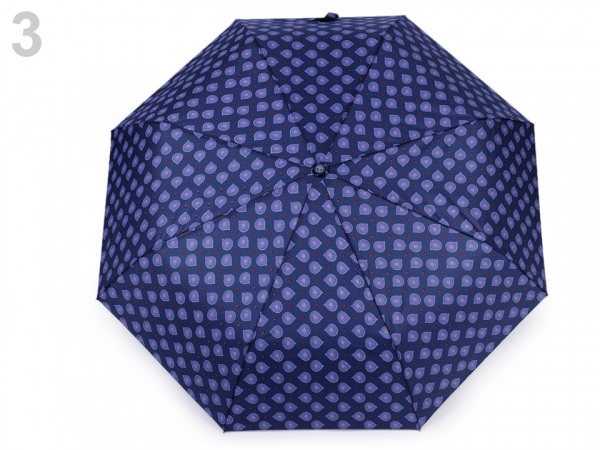 Dámský skládací vystřelovací deštník kapky