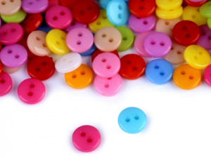 Knoflík barevný mini velikost 12"