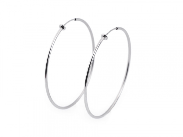 Náušnice kruhy pro uši bez dírek z nerezové oceli