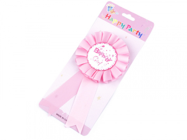 Párty brož / odznak Ø8 cm dětská