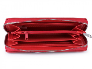 Dámská peněženka s kovovými perlami 10x19 cm