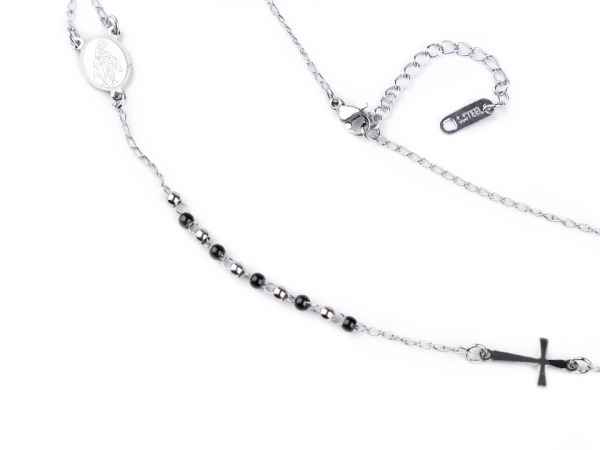 Náhrdelník z nerezové oceli růženec