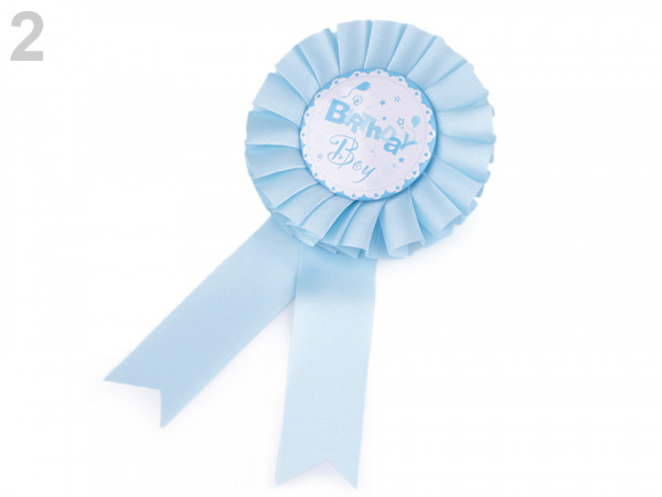 Párty brož / odznak Ø8 cm dětská