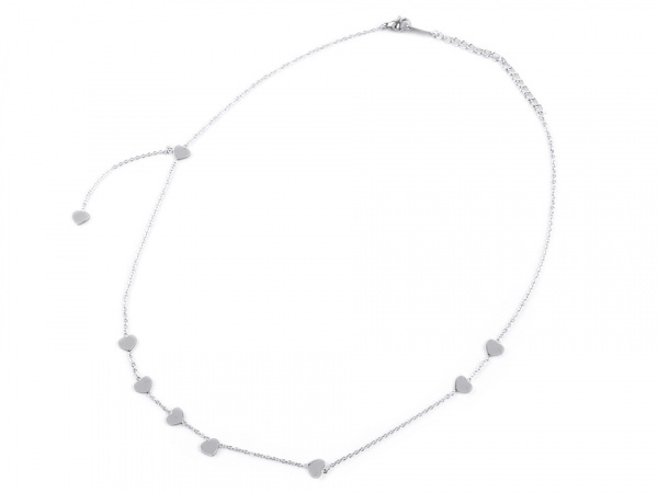 Náhrdelník z nerezové oceli srdce, hvězda, křížek