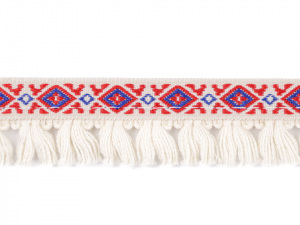 Prýmek indiánský s třásněmi šíře 20 mm 2. jakost