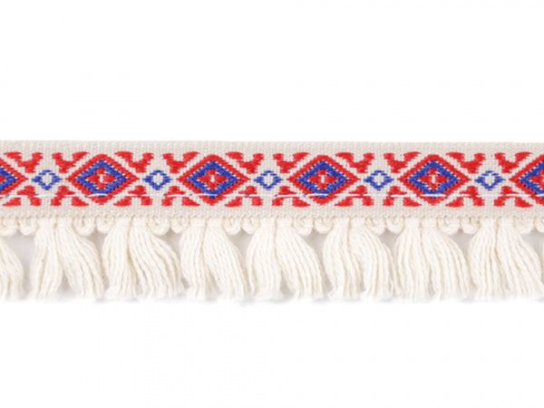 Prýmek indiánský s třásněmi šíře 20 mm 2. jakost