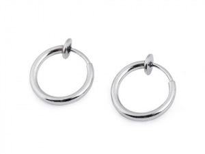 Náušnice kruhy pro uši bez dírek z nerezové oceli