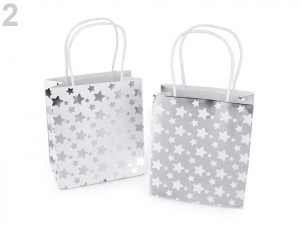 Dárková taška metalická, malá velikost, sada 2 ks