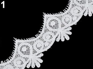 Vyšívaná krajka šíře 60 mm