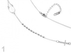 Náhrdelník z nerezové oceli růženec