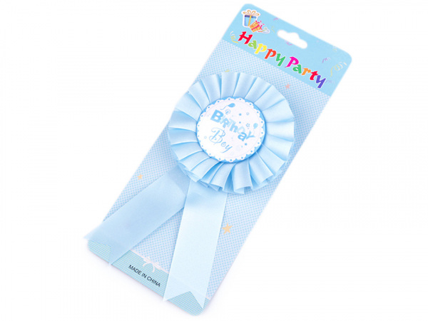 Párty brož / odznak Ø8 cm dětská