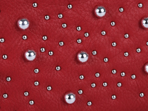 Dámská peněženka s kovovými perlami 10x19 cm