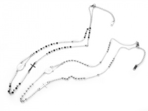 Náhrdelník z nerezové oceli růženec