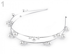 Čelenka do vlasů s perlami