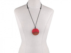 Náhrdelník ze dřeva a pryskyřice