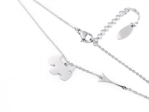 Náhrdelník z nerezové oceli pes / Paříž