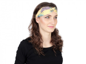 Látková čelenka pin-up překřížená