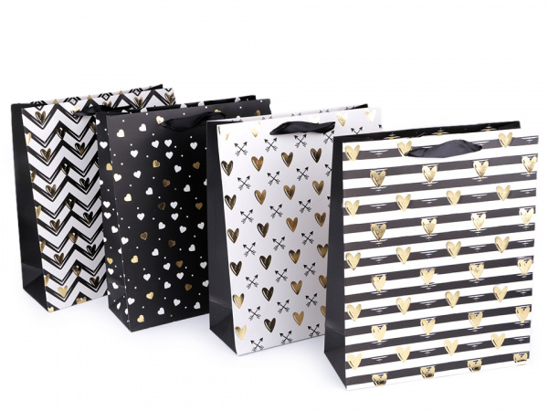 Dárková taška, střední velikost, sada 4 ks