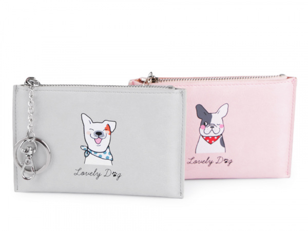 Peněženka / klíčenka pes 8,5x13,5 cm