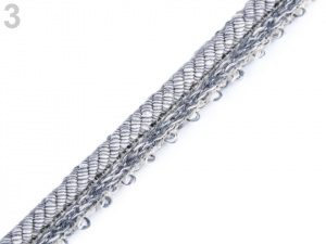 Prýmek / paspulka s kroucenou šňůrou šíře 14 mm