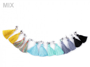 Náušnice z nerezové oceli se střapci